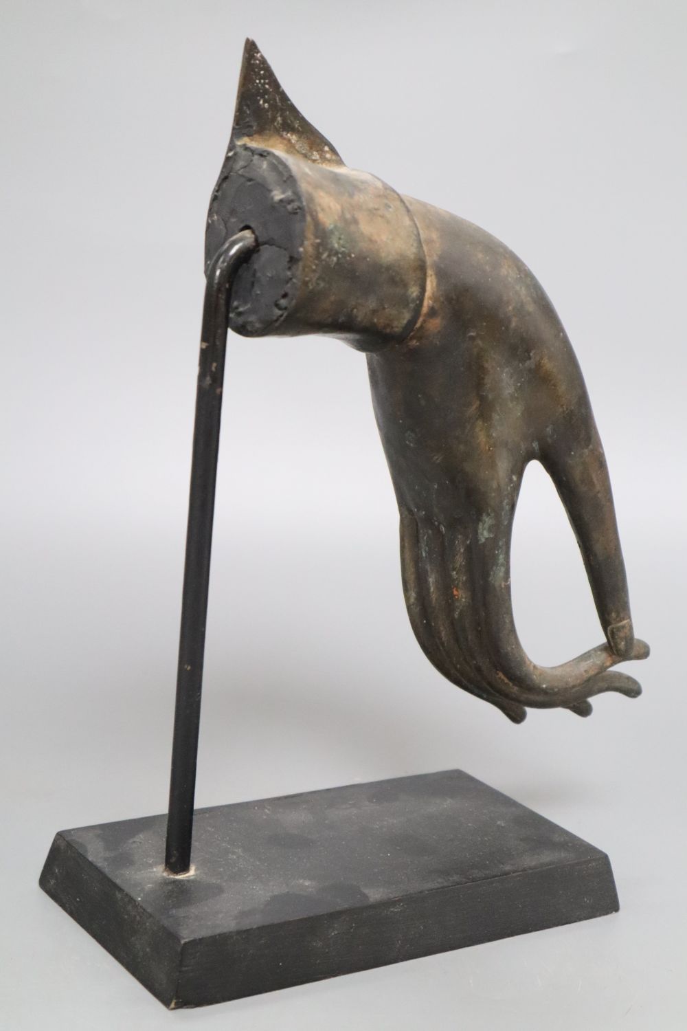 An Indian hand sculpture, height 28cm